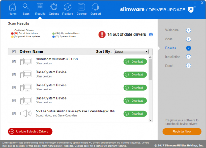 slimware driver update download